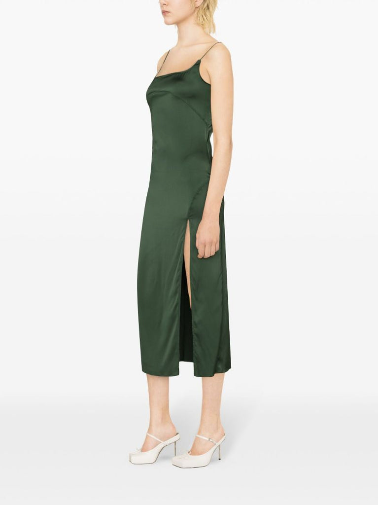 Green La Robe Slip Dress