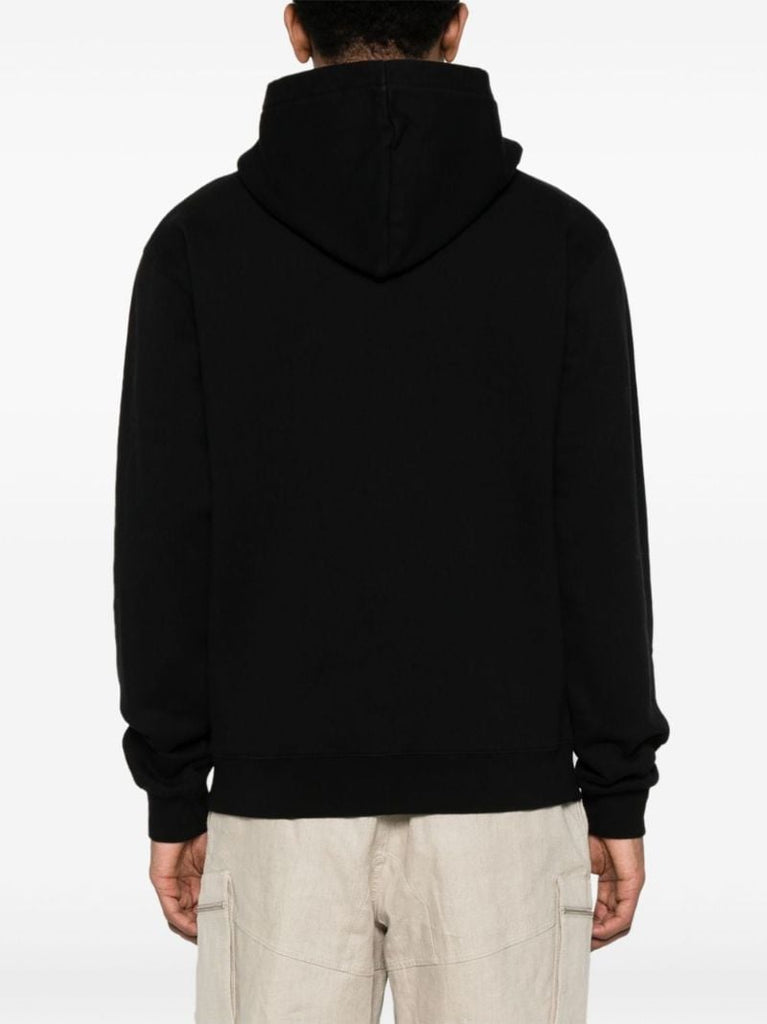 Black Le Hoodie Gros Grain Cotton Hoodie