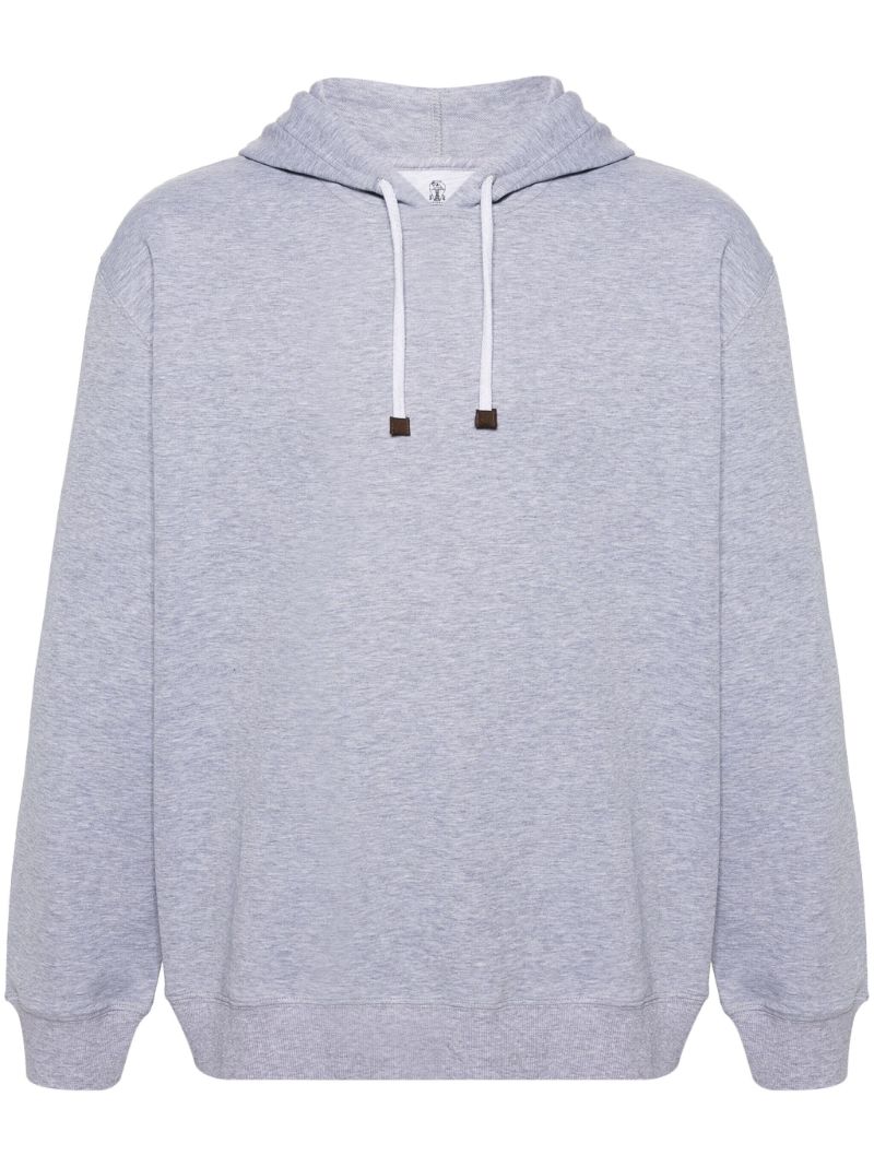 Grey MÃ_x0083_Â©lange-effect Hoodie