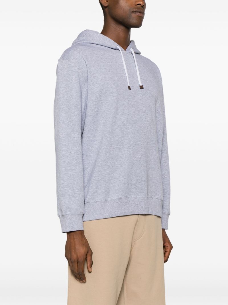 Grey MÃ_x0083_Â©lange-effect Hoodie