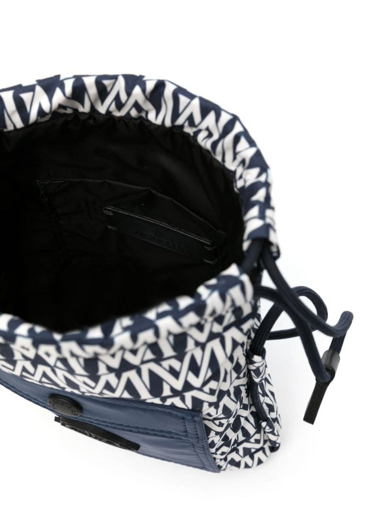 Blue Makaio Monogram Messenger Bag
