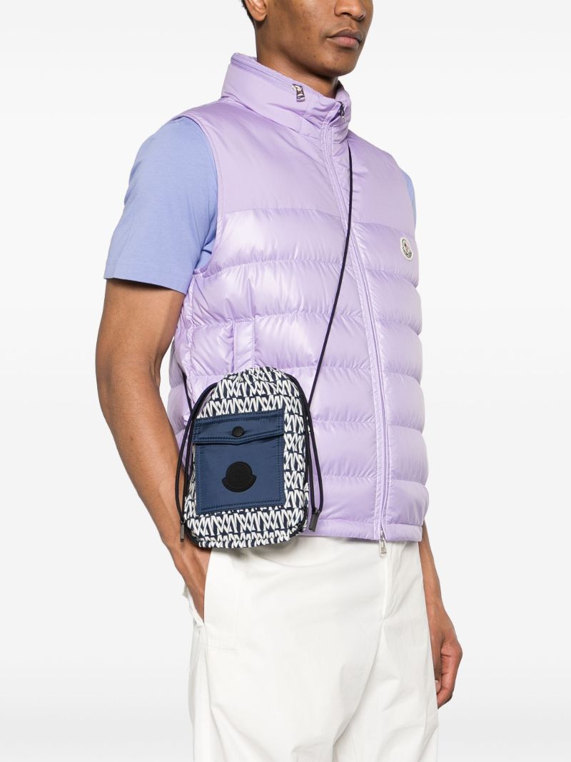 Blue Makaio Monogram Messenger Bag