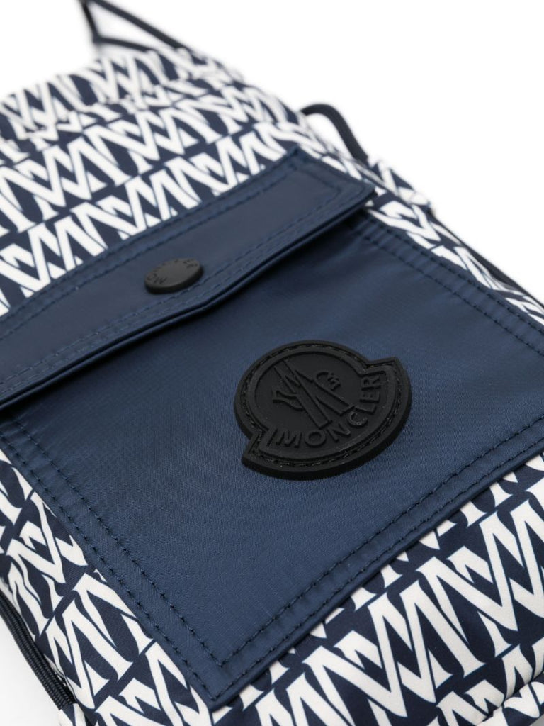 Blue Makaio Monogram Messenger Bag