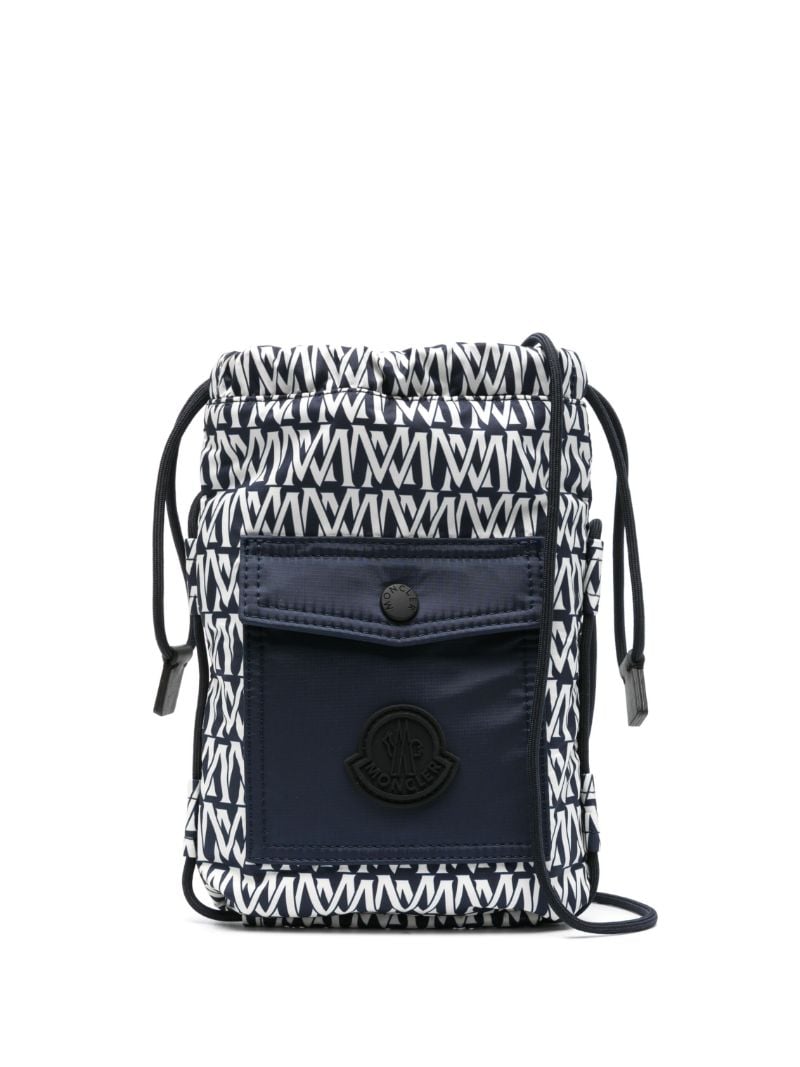 Blue Makaio Monogram Messenger Bag