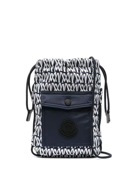 Blue Makaio Monogram Messenger Bag