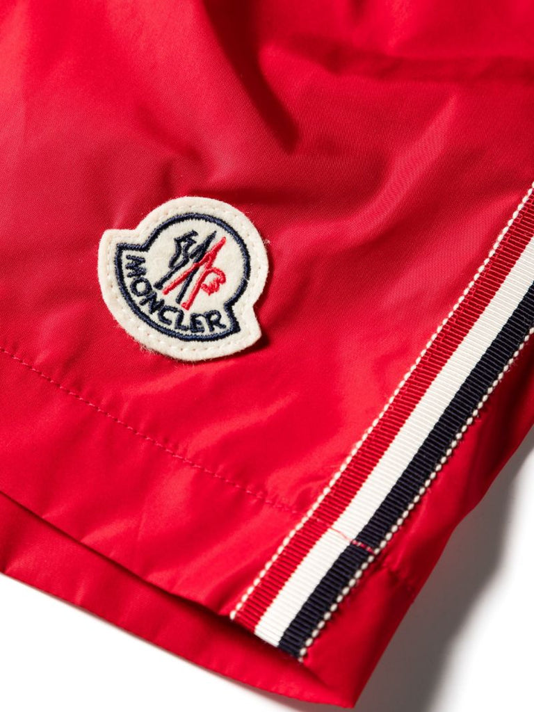 Red Logo-patch Swim Shorts