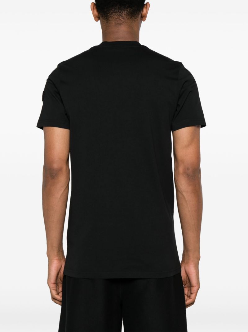 Black Logo-print Cotton T-shirt