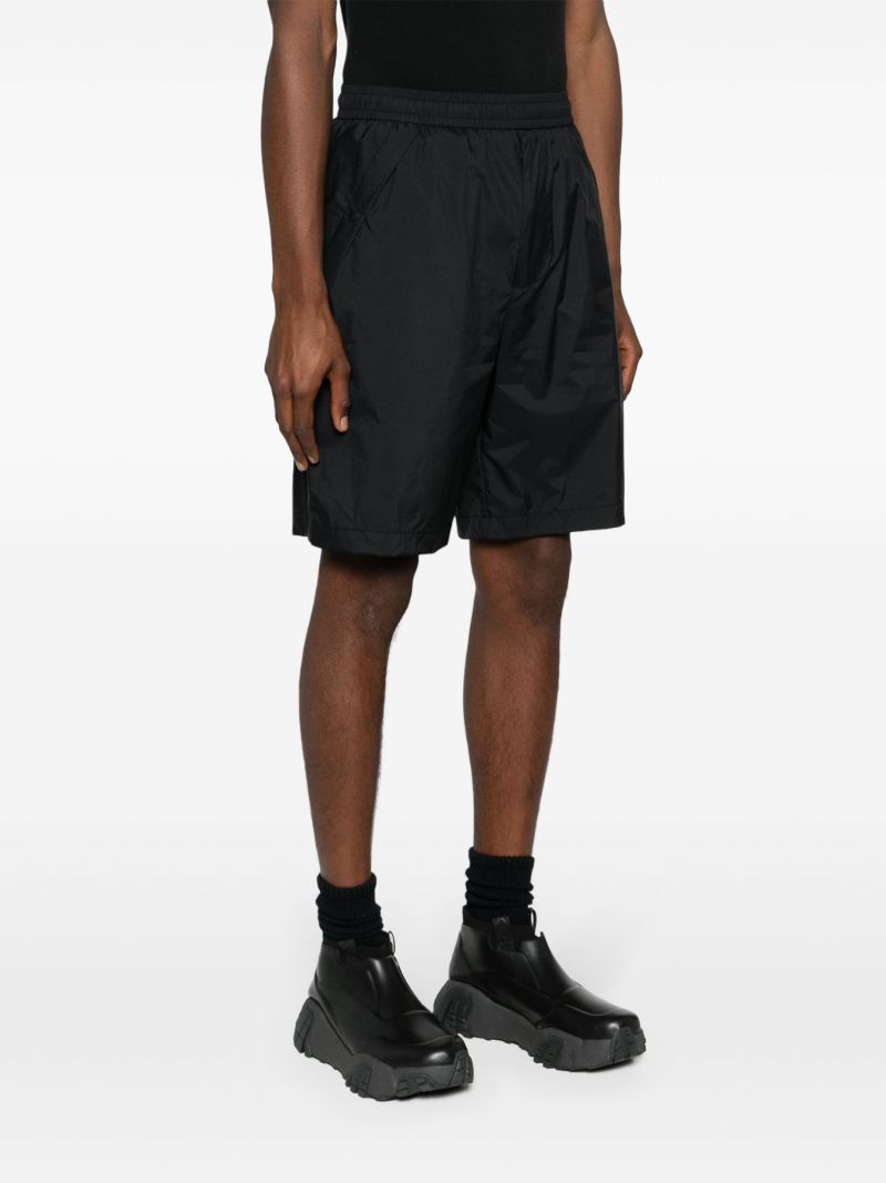 Black Logo-appliquÃ_x0083_Â© Bermuda Shorts