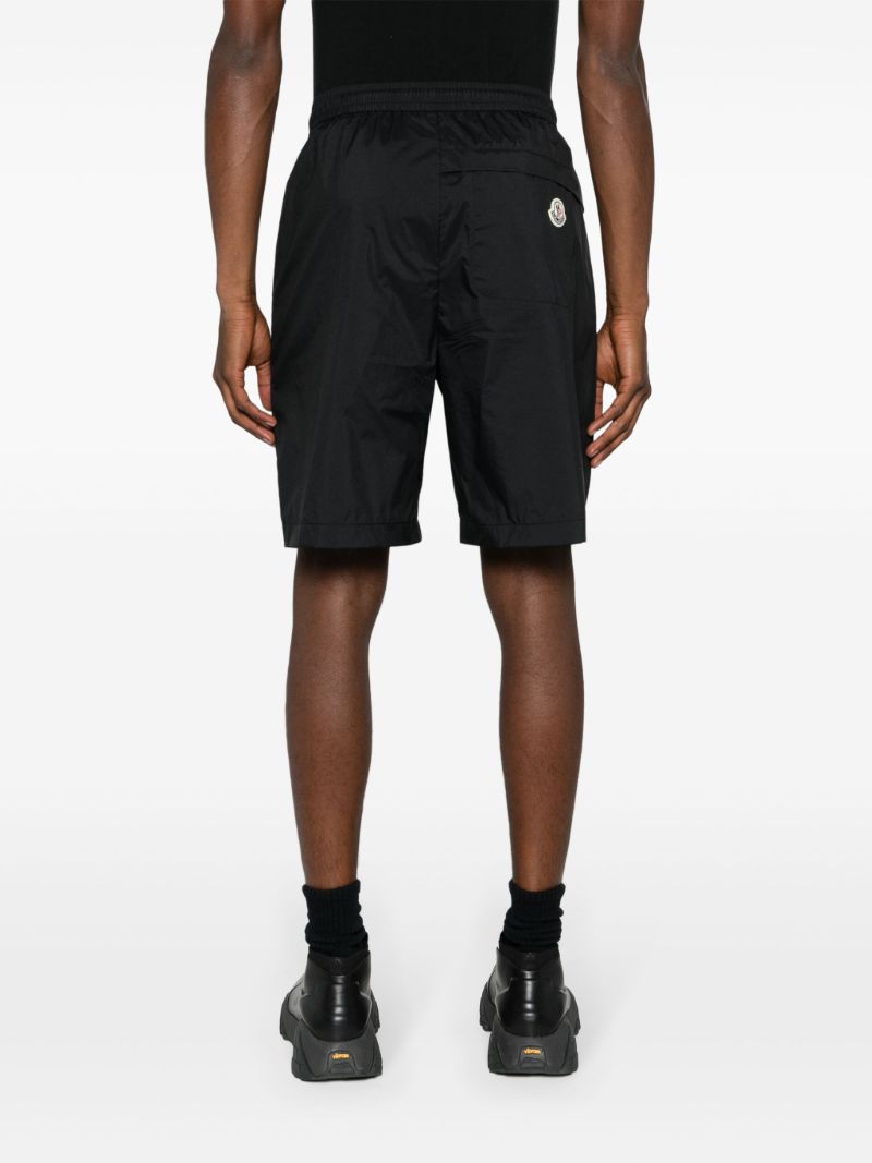 Black Logo-appliquÃ_x0083_Â© Bermuda Shorts