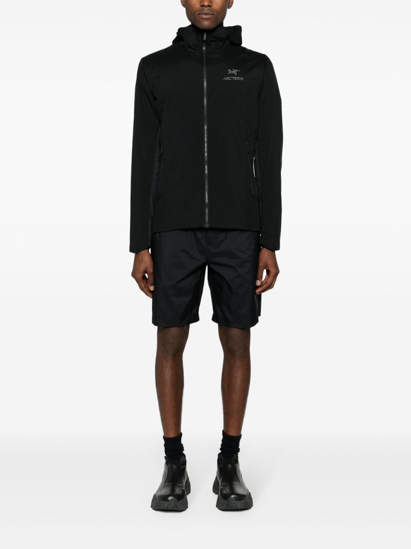 Black Logo-appliquÃ_x0083_Â© Bermuda Shorts