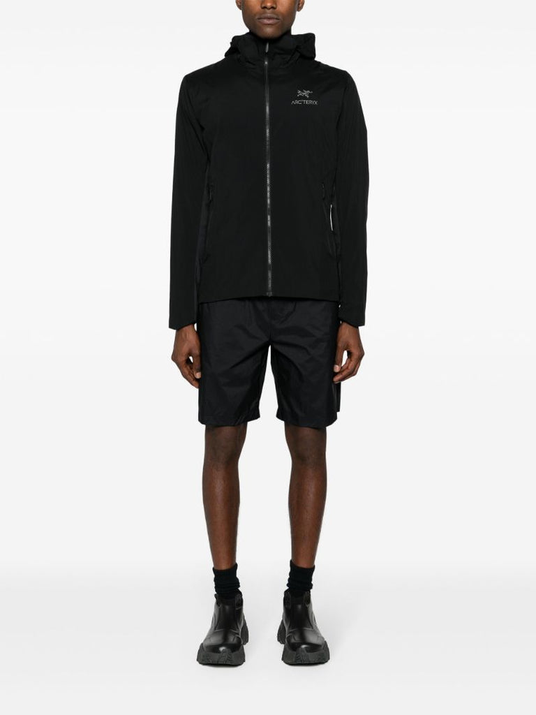 Black Logo-appliquÃ_x0083_Â© Bermuda Shorts