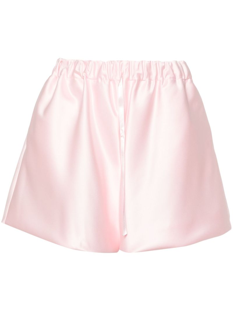 Pink Elasticated Satin Shorts