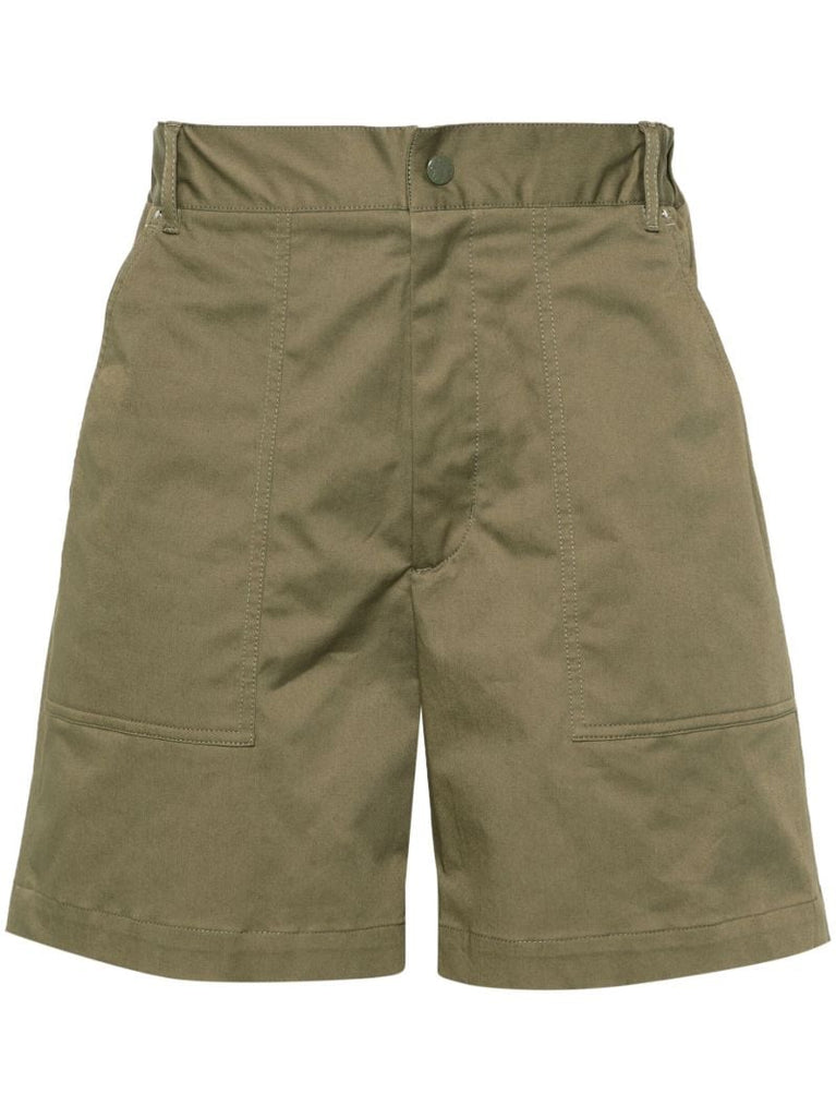 Green Logo-patch Bermuda Shorts