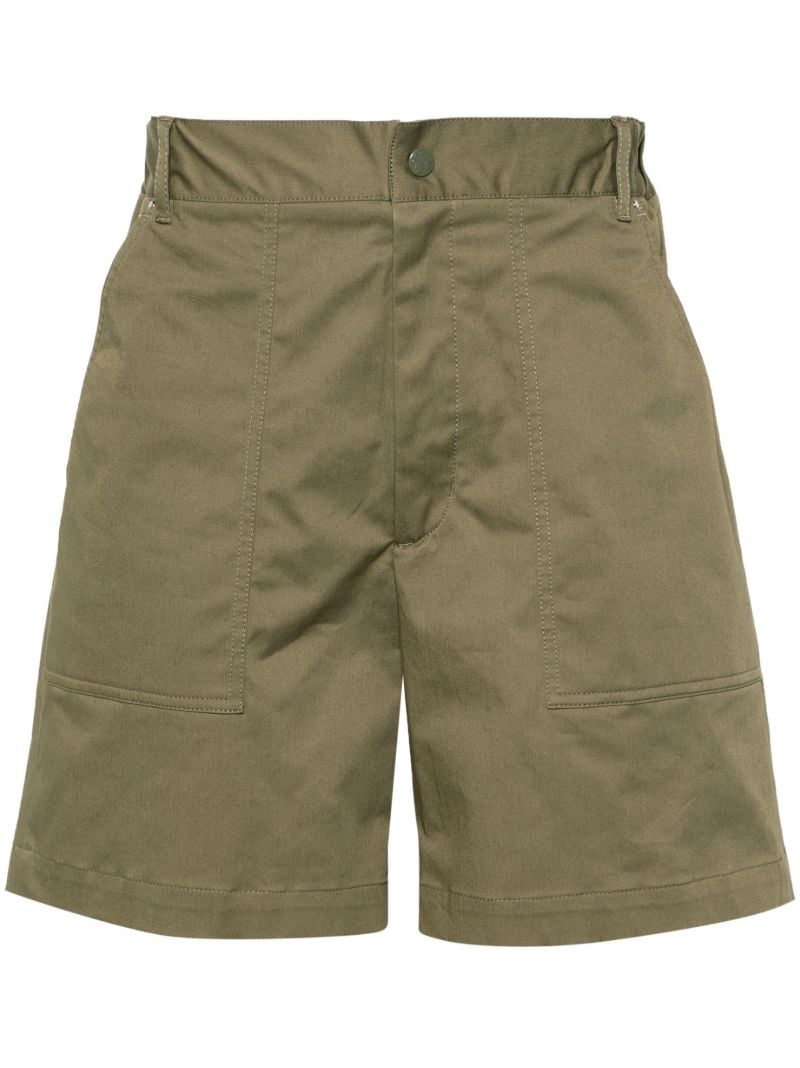 Green Logo-patch Bermuda Shorts