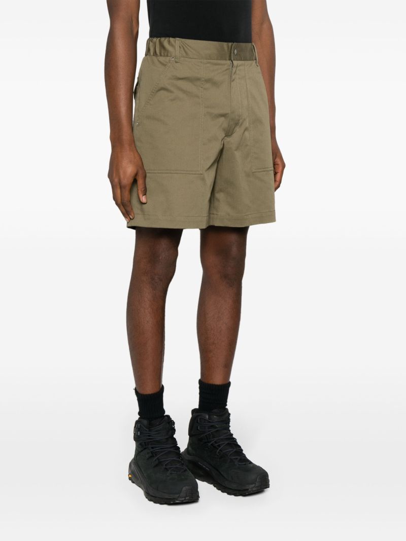 Green Logo-patch Bermuda Shorts