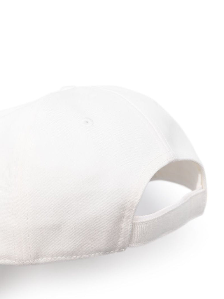 White Logo-applique Cotton Baseball Cap