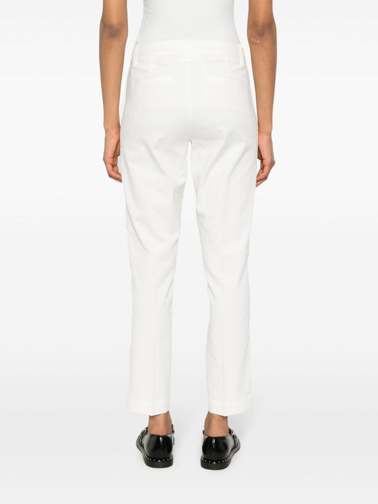 White Slim-fit Cotton Chinos