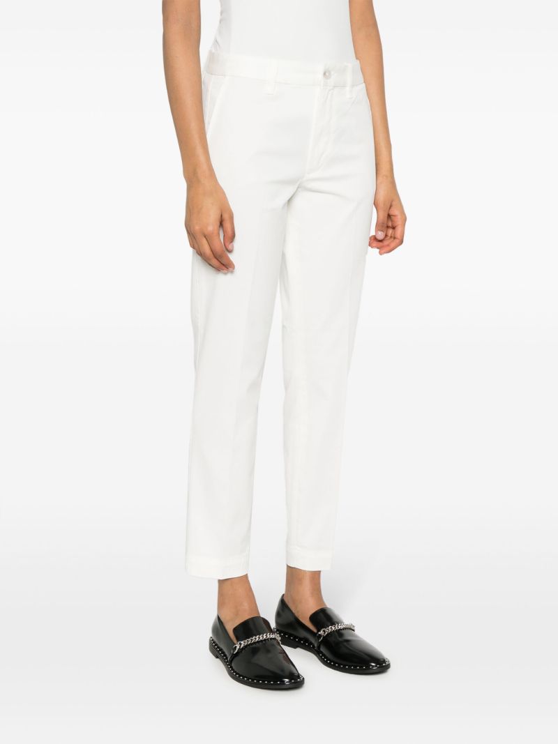 White Slim-fit Cotton Chinos