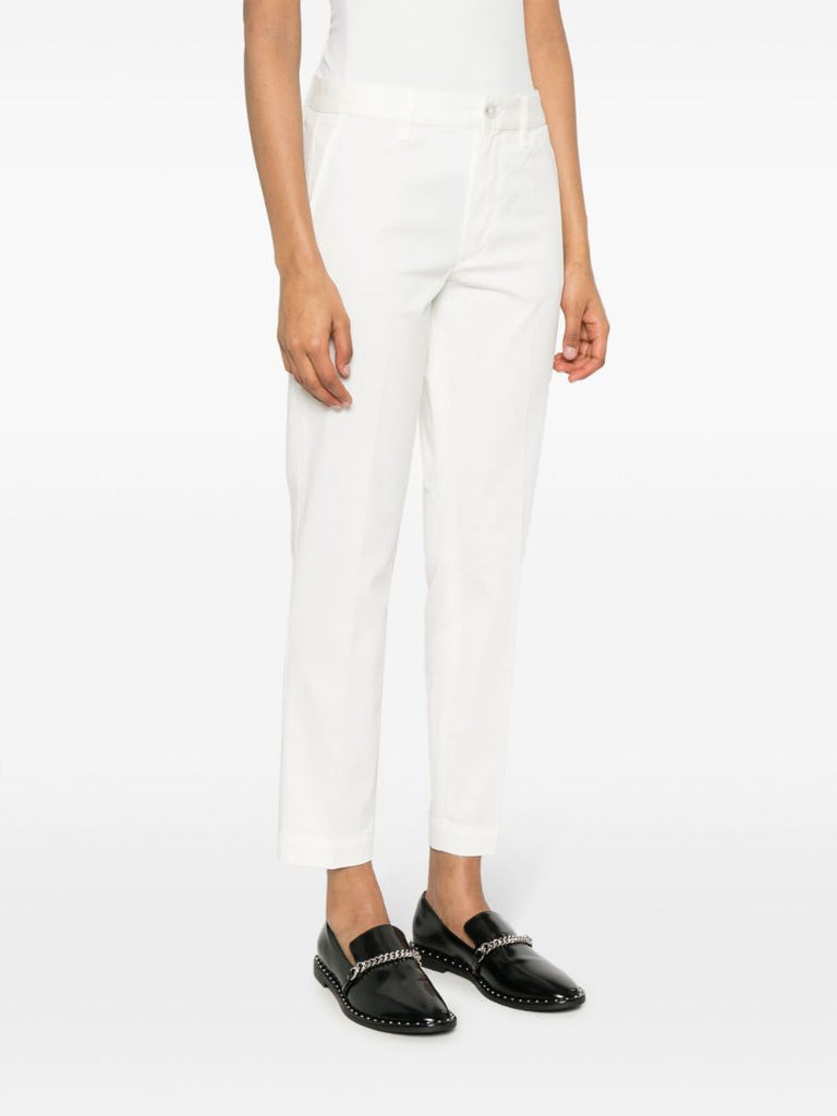 White Slim-fit Cotton Chinos