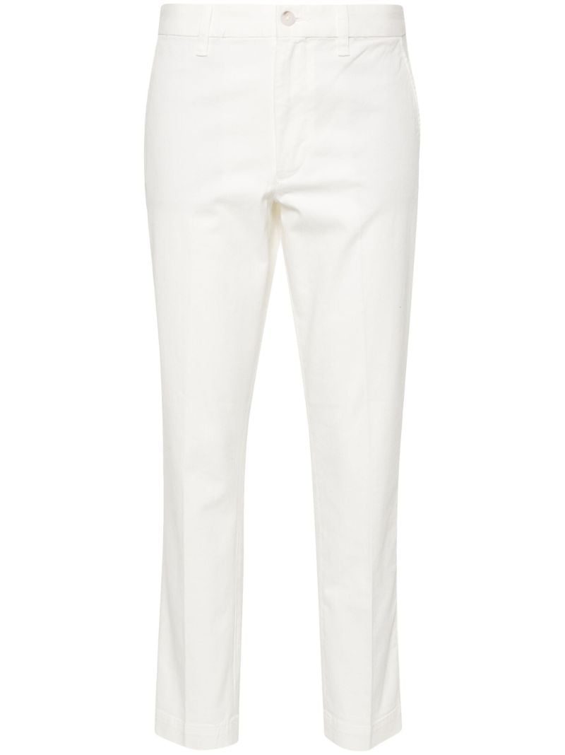 White Slim-fit Cotton Chinos
