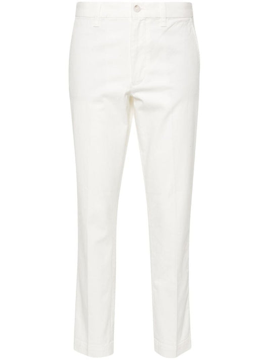 White Slim-fit Cotton Chinos