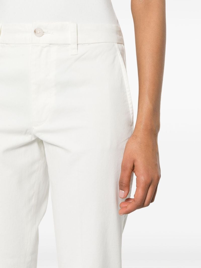 White Slim-fit Cotton Chinos