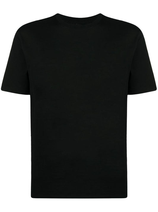 Black Crew-neck Cotton T-shirt
