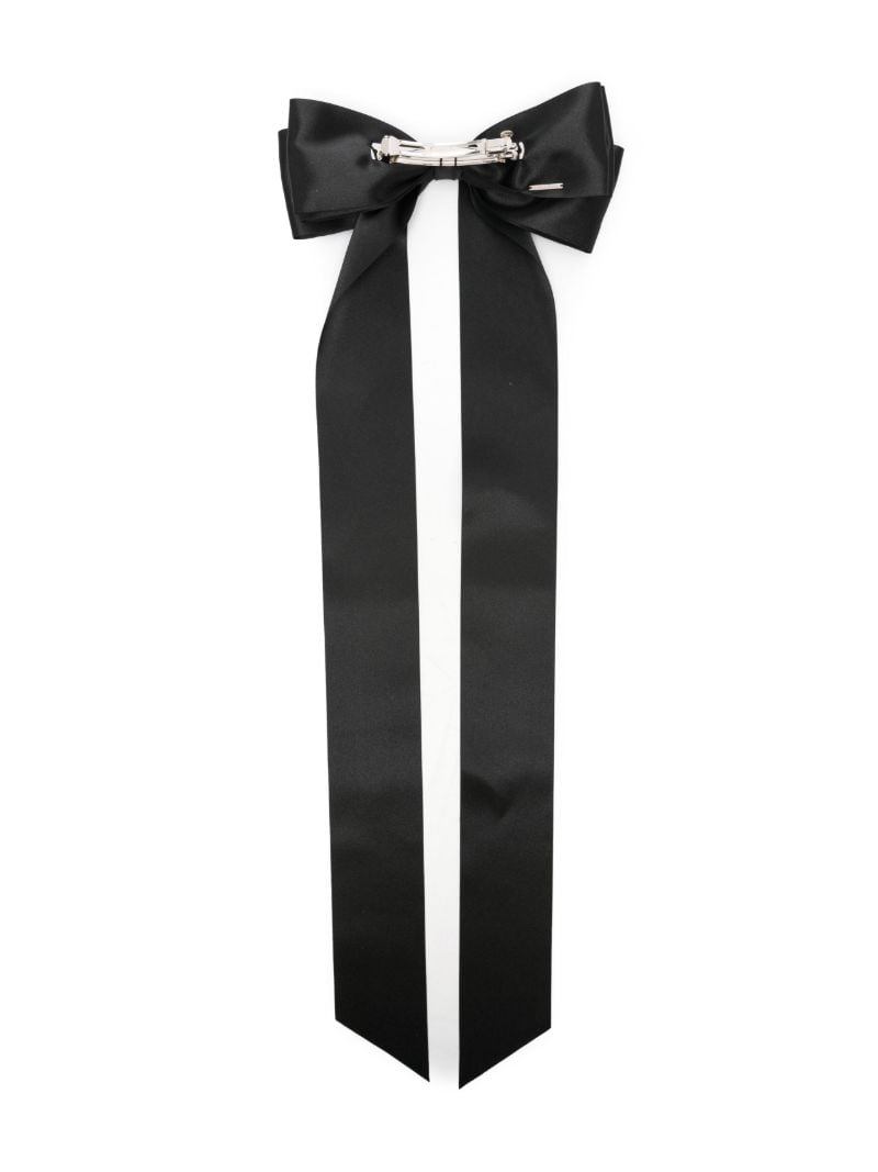 Black Oversized Bow Satin Hair Clip
