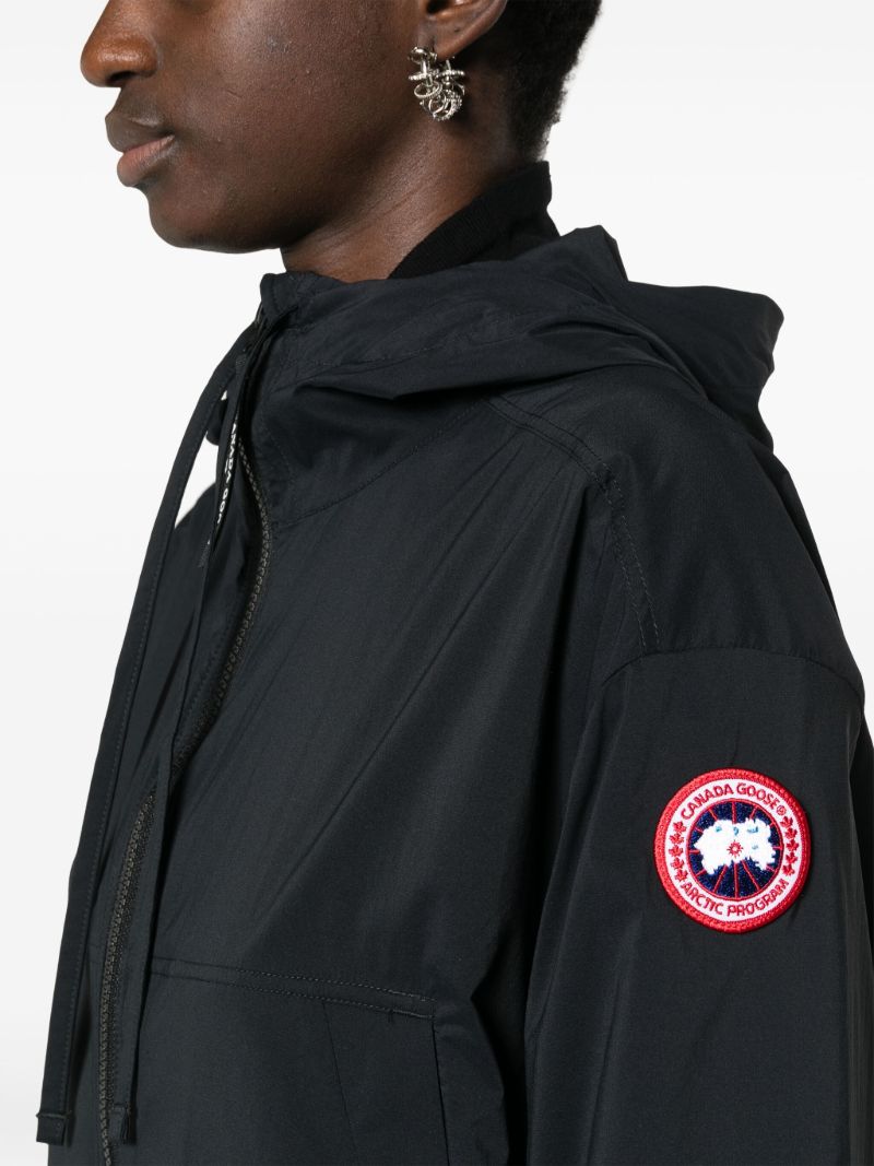 Black Kaslo Cropped Windbreaker