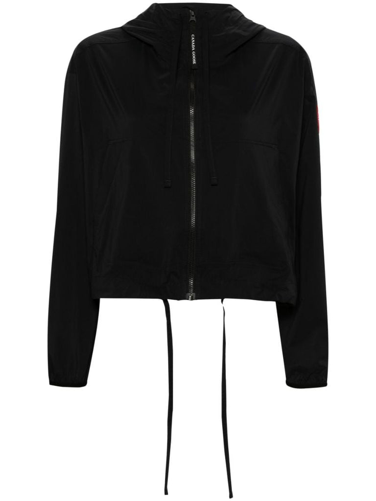 Black Kaslo Cropped Windbreaker