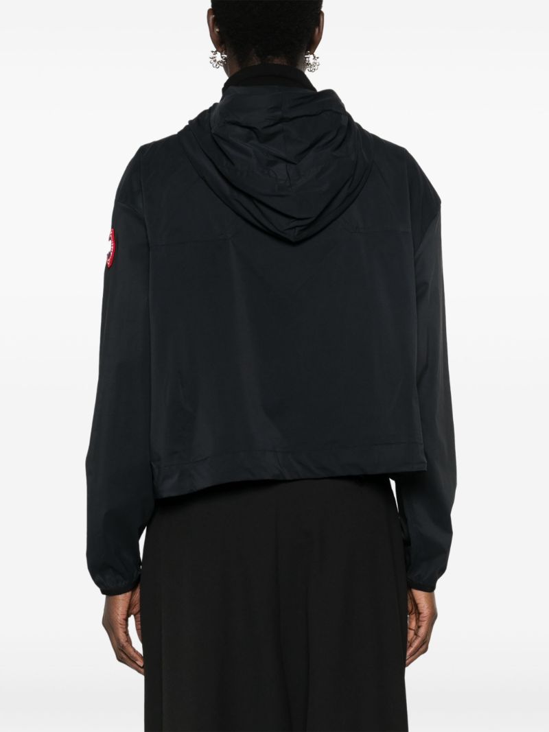 Black Kaslo Cropped Windbreaker