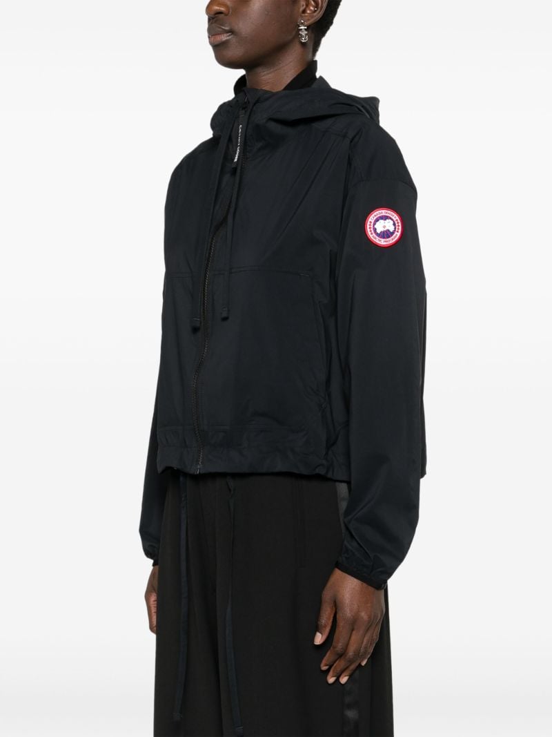 Black Kaslo Cropped Windbreaker