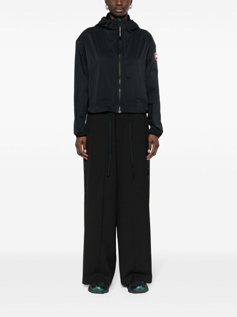 Black Kaslo Cropped Windbreaker