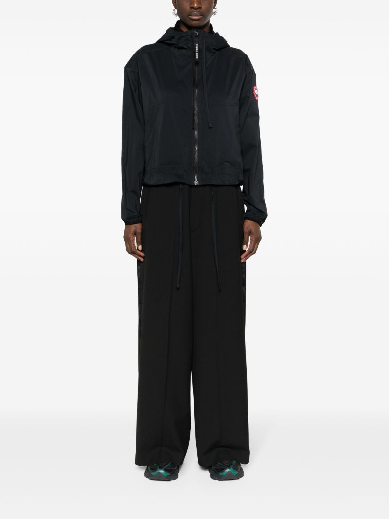 Black Kaslo Cropped Windbreaker