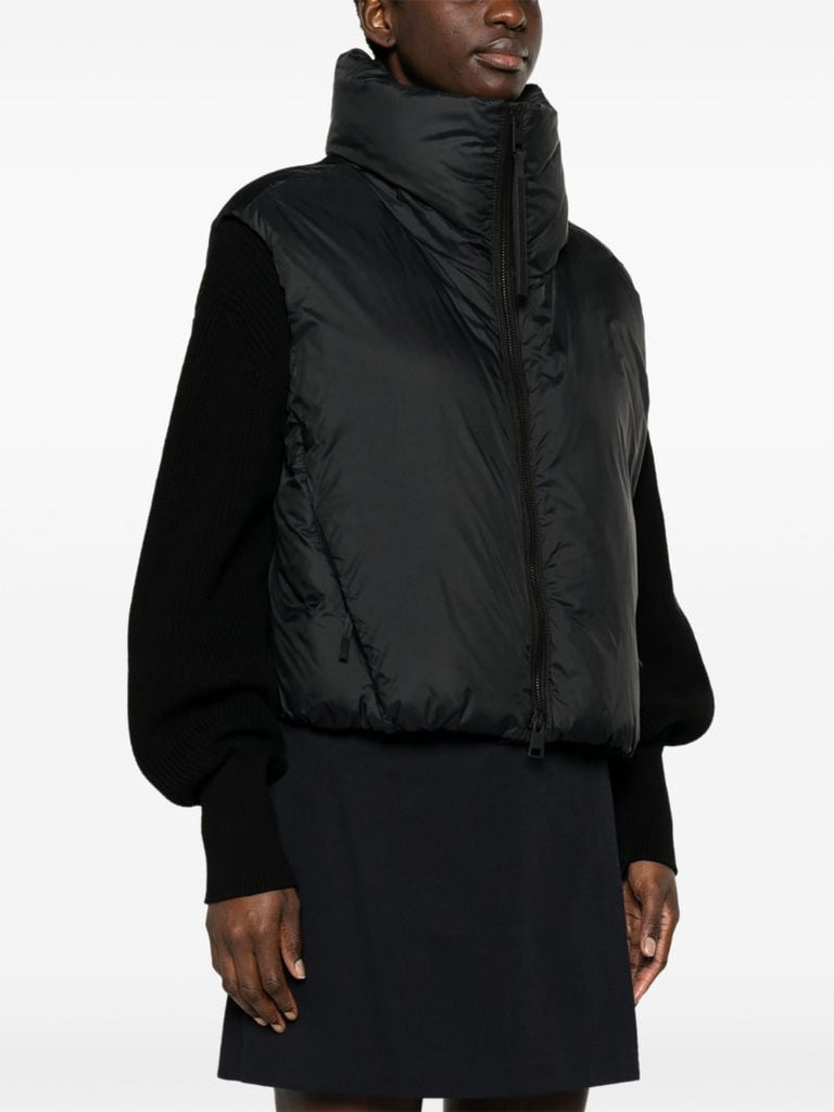 Black Spessa Cropped Gilet