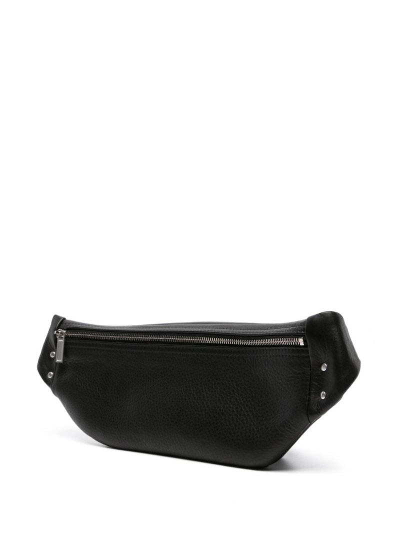 Black Bumbag Leather Belt Bag