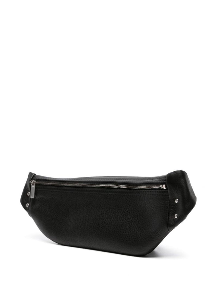 Black Bumbag Leather Belt Bag