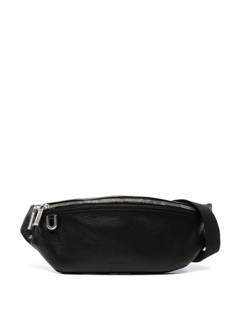 Black Bumbag Leather Belt Bag