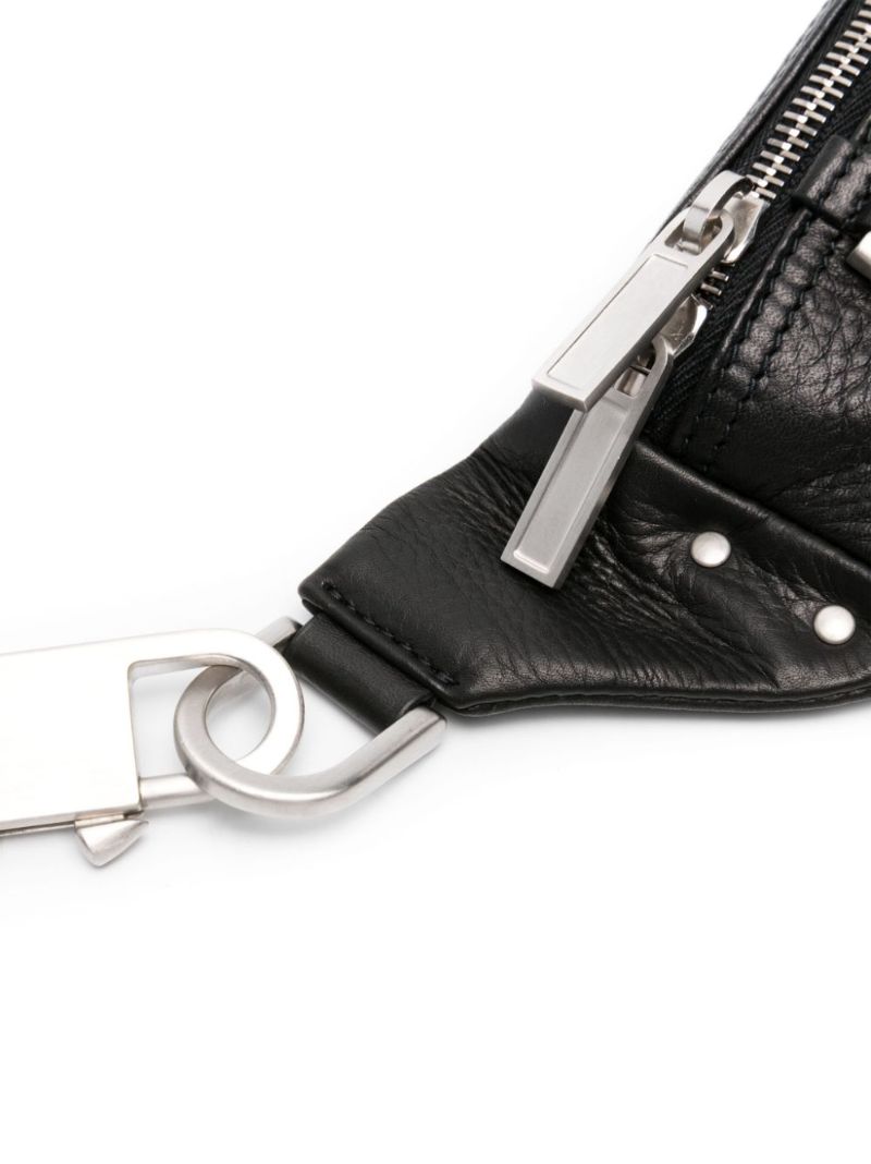 Black Bumbag Leather Belt Bag