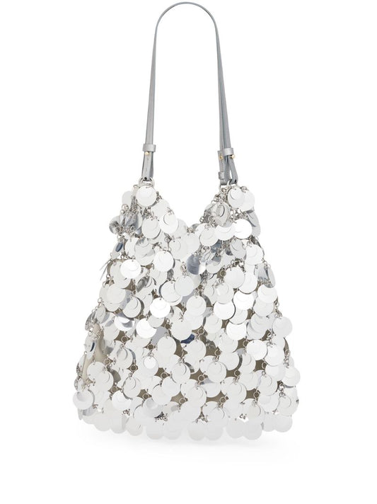 Silver-tone 1969 Sparkle Nano Shoulder Bag