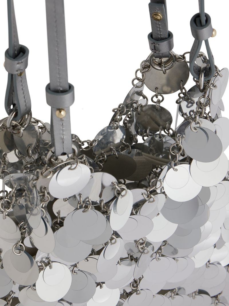 Silver-tone 1969 Sparkle Nano Shoulder Bag