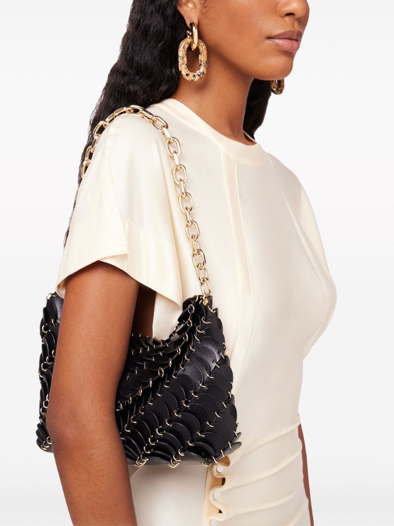 Brown PacoÃ_x0083_Â¯o Leather Clutch Bag