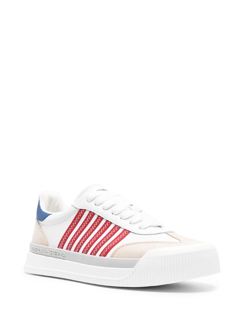 White New Jersey Leather Sneakers