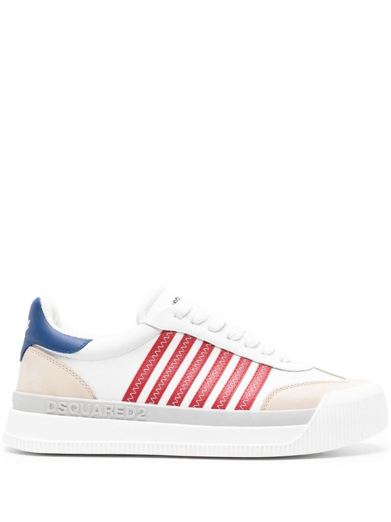 White New Jersey Leather Sneakers