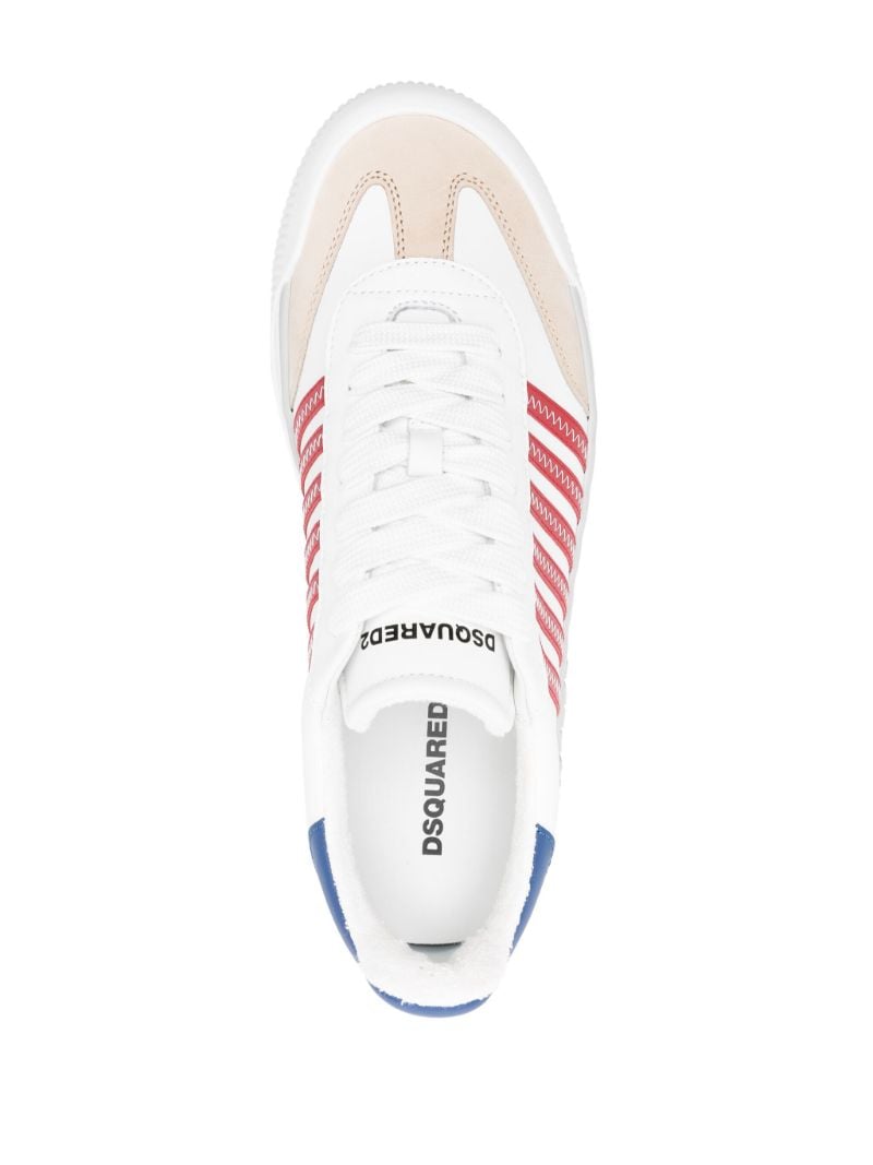 White New Jersey Leather Sneakers