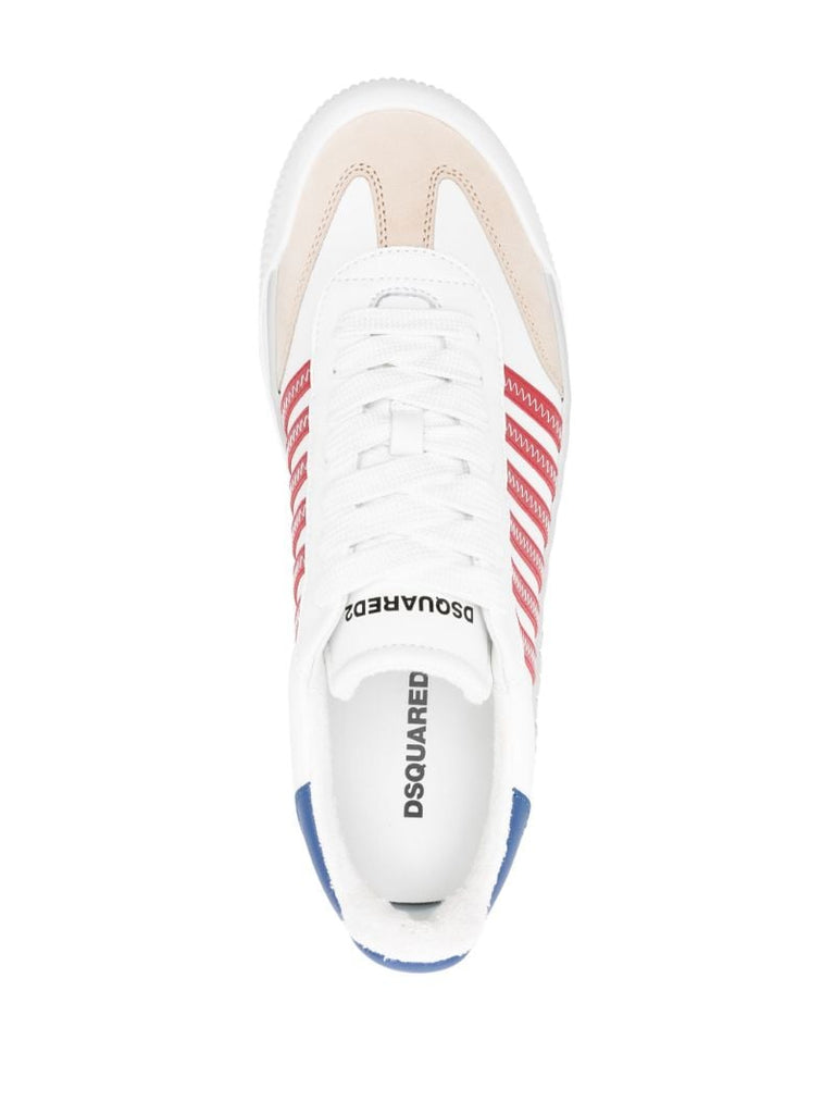 White New Jersey Leather Sneakers