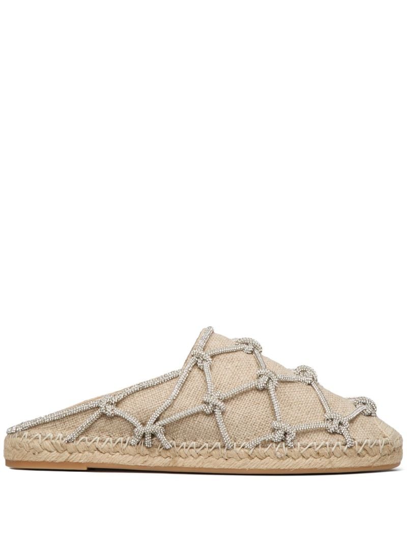 Neutral Knotted Linen Espadrilles