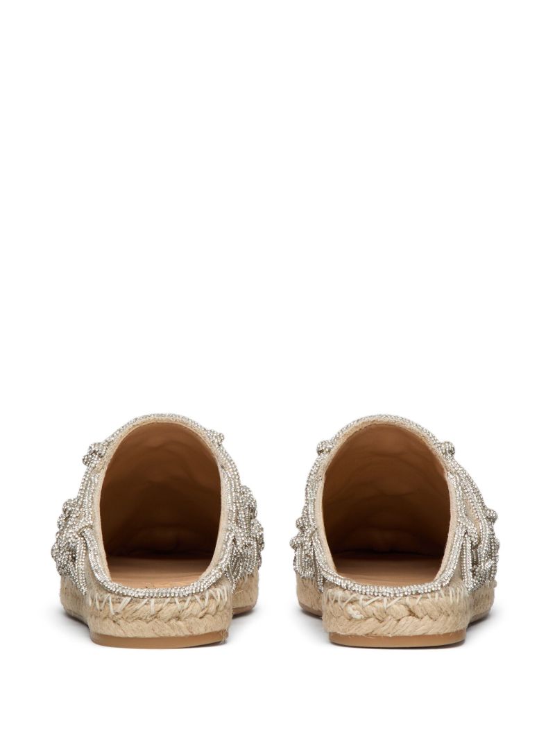 Neutral Knotted Linen Espadrilles
