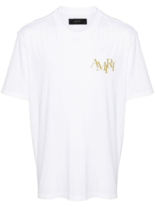 White Champagne Cotton T-shirt