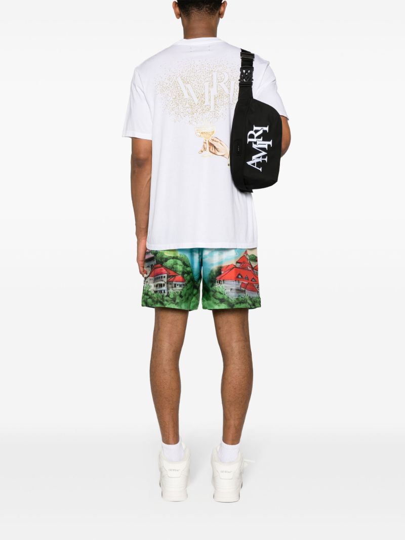 White Champagne Cotton T-shirt